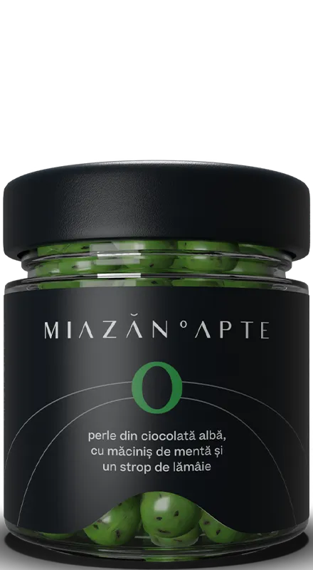 Miazaplina Perle in Ciocolata Alba cu Menta si Lime